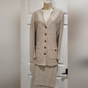St. John Skirt Suit Set Sz 10